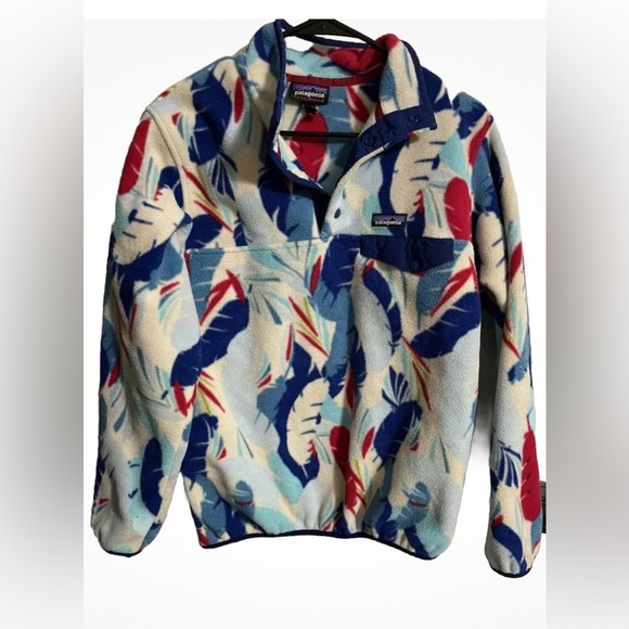 Patagonia Sweaters - Patagonia Synchilla Snap T Fleece Pullover Feather Dance pattern. Size S